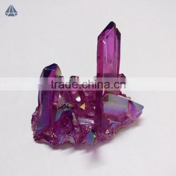 Wholesale Rough Amethyst Aura Quartz Crystal Cluster, Raw Mineral Crystal