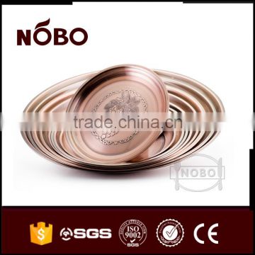 copper spraying stainless steel indianserving tray