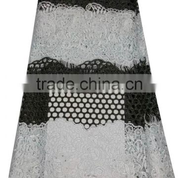 CL9485 chowleedee hot sale new fashion popular design factory costy two color swiss cotton lace with stone for sale