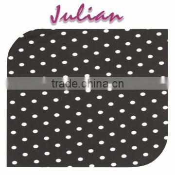 white dot on black polyester milk fiber Spandex print swimwear fabric