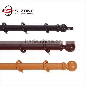 H13-D Wooden window curtain rod