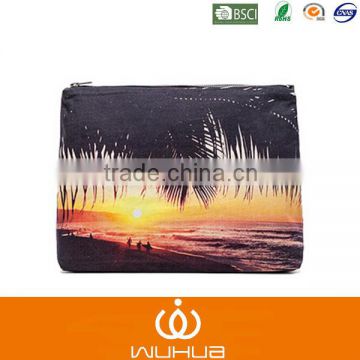surfer palm cosmetic pouch bag for summer
