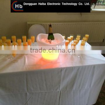 illuminated beer wine ice bucket plastic solar flower pot