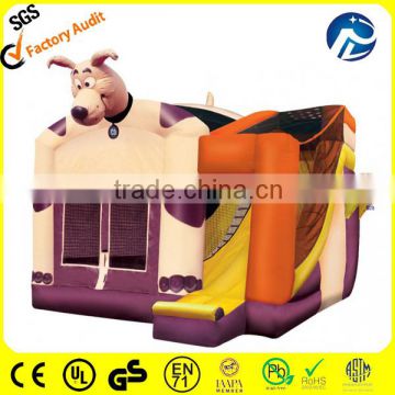 lovely cow inflatable bouncer slide como