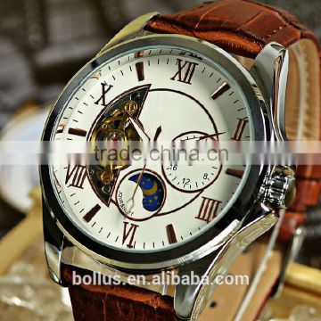 naked movement transparent automatic watch chinese men watch