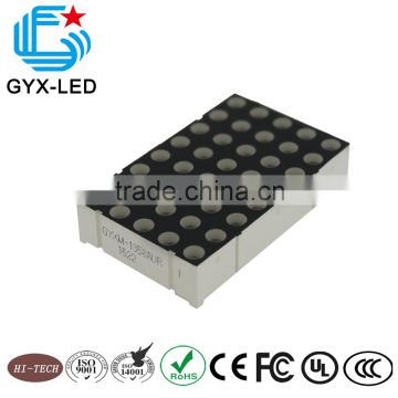low power consumption red color 5*8 dot matrix display