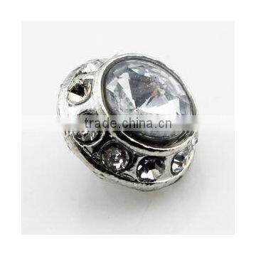 factory wholesale rhinestone alloy button