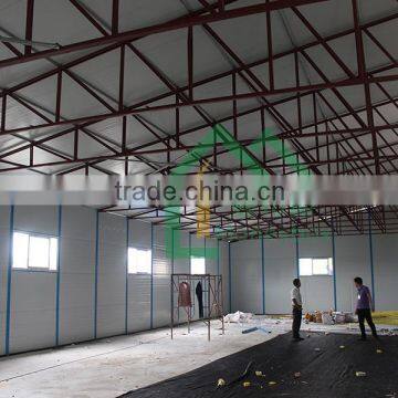 Rockwool Sandwich Panels Chicken Farm Prefab Warehouse