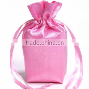 luxury satin gift bag with logo stamped