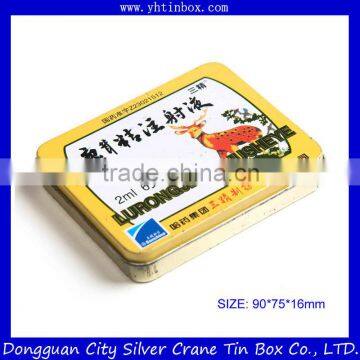 Shatterproof Injection Metal Tin Packaging