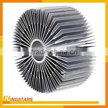 6061 6063 Hot sale anodized sunflower aluminum heat sink