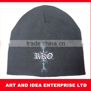 Embroidery knitted hats,high quality knitted peak cap