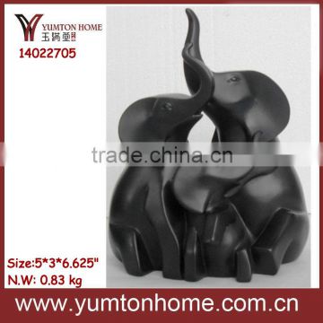 Hot sale Polyresin black elephant/ chicken figurines