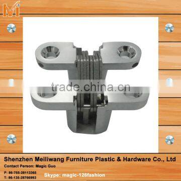 Zinc Alloy 180 Degree Concealed Hinge for Furniture, Foldable Table Hinge