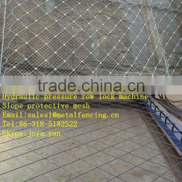 Hydraulic pressure row lock machine Slope protective mesh