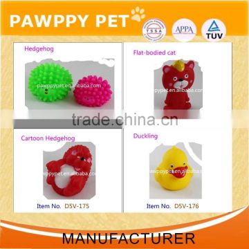 cartoon animal pet toy for dog with squeaker