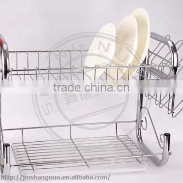 West style 2 tiers E-shaped Dish Drainer