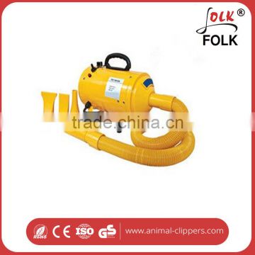 Professional pet hair dryer with max temperature below 65 degrees Celsius protect pet hair