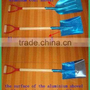 High quality aluminum shovel with wooden handle