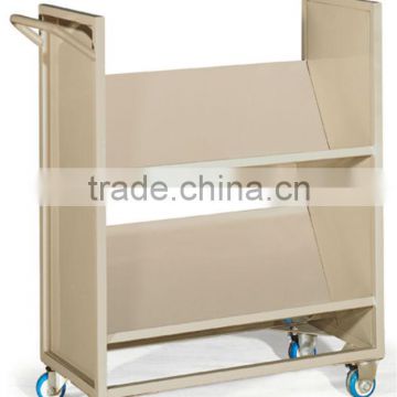 Hot sale steel book cart,durable and stronger Book Trolley