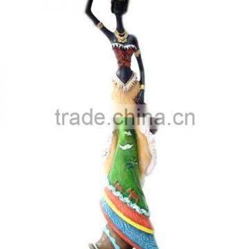 Polyresin african lady