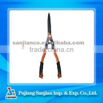 Oval steel handle bypass carbon steel hedge shears