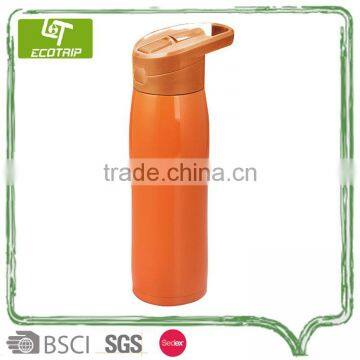 various sized empty metal	running water bottle