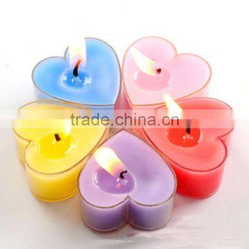 heart shaped tealight candle