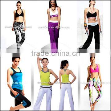 cheap wholesale printed custom gym sport fitness yoga pants/women's palazzo pants