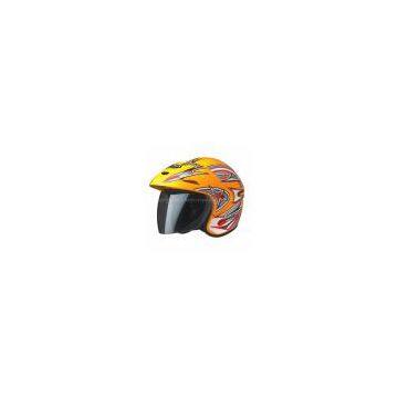 motorcycle open face helmet(RM209-yellow)