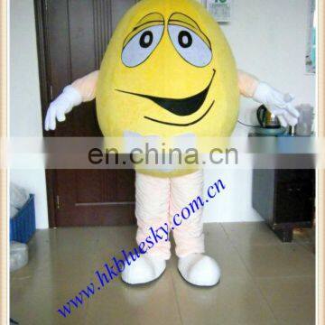 adult yellow M&M'S mascot costume for sale