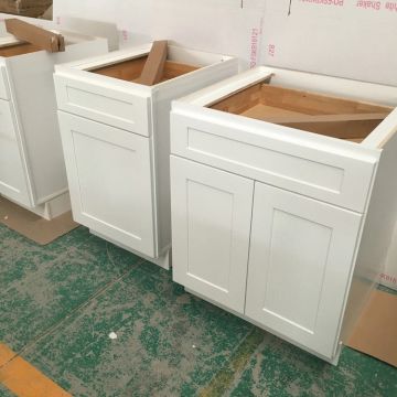 Fushi Wood Furniture Factory Wholesale Modern Island Base Style Lacquer Kitchen Cabinets