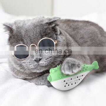 Catnip Toys Mint Simulation Fish Shape Cat Toothbrush Anti-Bite Teeth Molar Pet Supplies Toy Pet Interactive Toys Pet Chew Toys