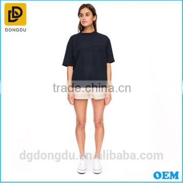 Hottest Sale Casual Lady Black New Style T shirt Wholesale China Factory