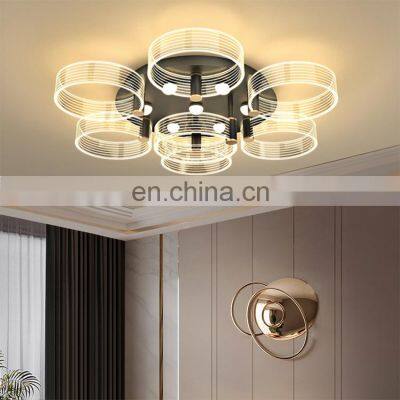 Long Term Use Indoor Luxury Decoration Acrylic 24 36 54 108 128 W Living Room Modern LED Ceiling Lamp