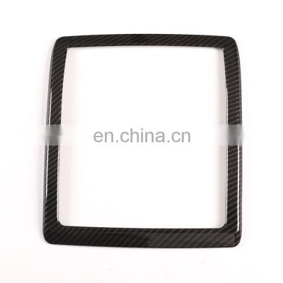 Suitable for 16-20 Toyota Tacoma interior car roof reading light frame decorative frame ABS carbon fiber pattern