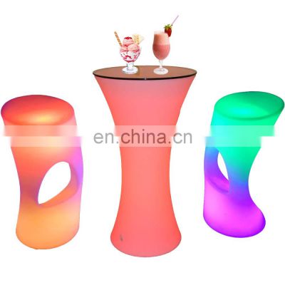 waterproof wedding party table high colorful wine round chair outdoor bar furniture sets coffee table