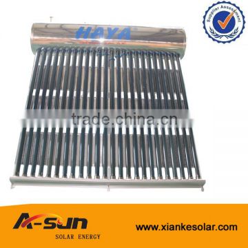 Unpressurized Pressure and Evacuated Tube Type solar water heater