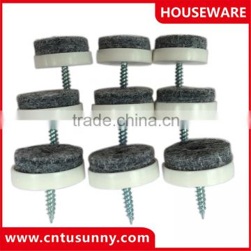 furniture screw on felt chair glides with excellent quality