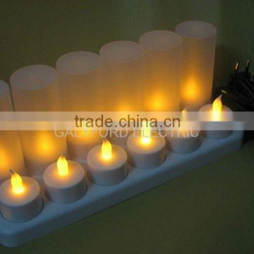 LED rechaargeable candle light - 12pcs light