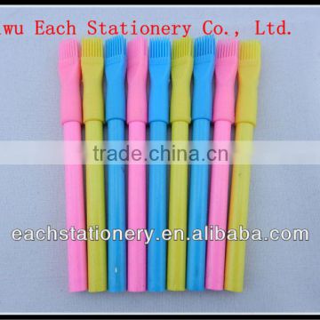 Unsharpened Round Colour Pencil Natural Wooden Color Pencil Children Pencil With Brush