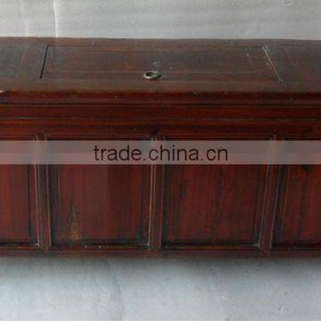 Chinese old wooden storage bench LWG088