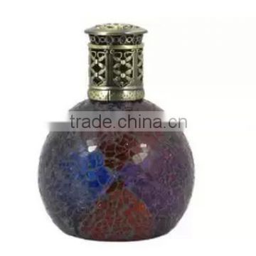 Luxury Glass Mosaic Firefly Refillable Liquid Bliss Petite Glass Oil Lamp Candle