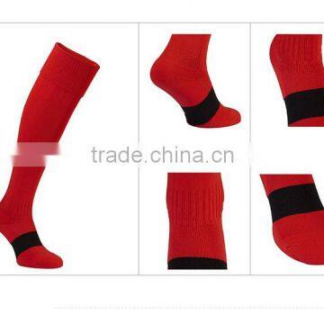 wholesale custom soccer socks with nylon tube cotton sole