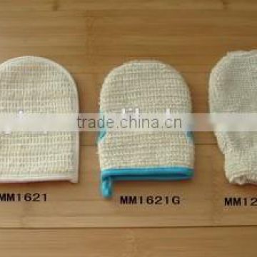 natural bath gloves cotton hemp sponge MM1621