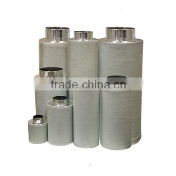 Hydroponic Cartridge carbon filter 6 inch 1380m3 per hour carbon odor filter