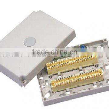 20 pair distribution box with module and grounding device