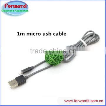 high quality aluminum nylon braided micro usb cable usb2.0 for huawei P9 P8 P7 galaxy s7 s6 s5 s4 s3