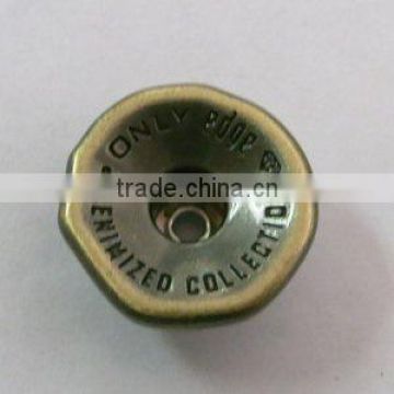 polygon metal shank button for jeans
