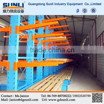 Double Side Cantilever Arm Iron Tube Rack with 1T